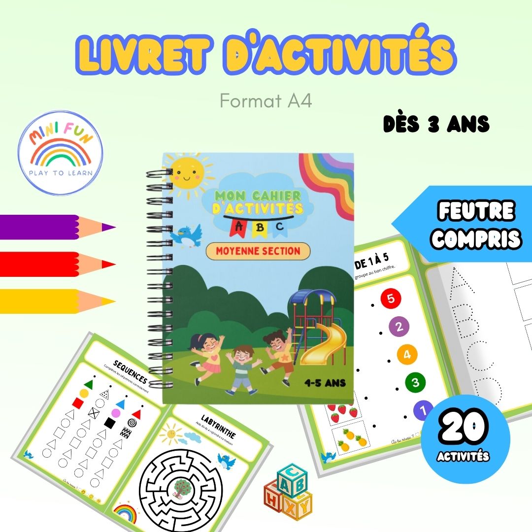 Livret Moyenne Section de Maternelle (dès 4 ans)