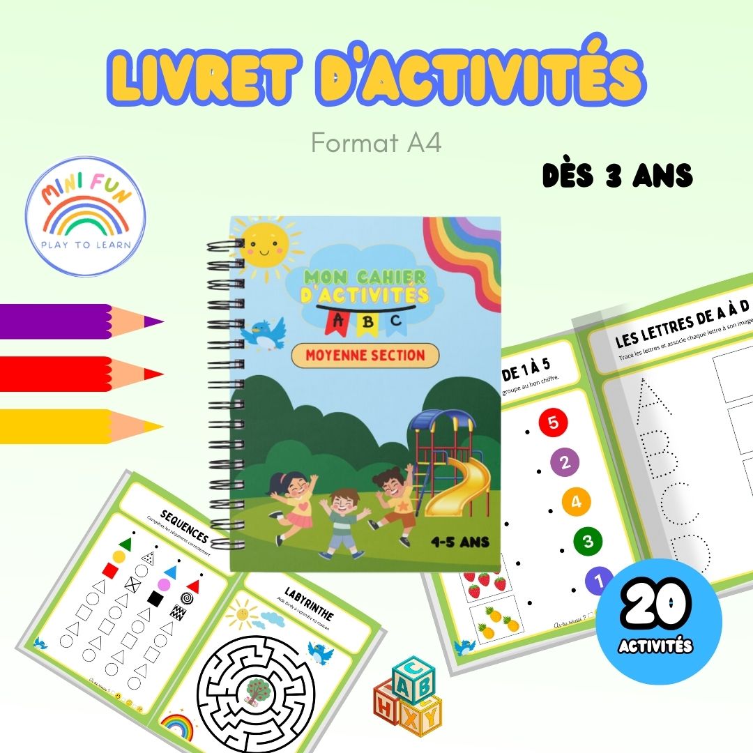 Livret Numérique "Moyenne Section de Maternelle" (Dès 4 ans)