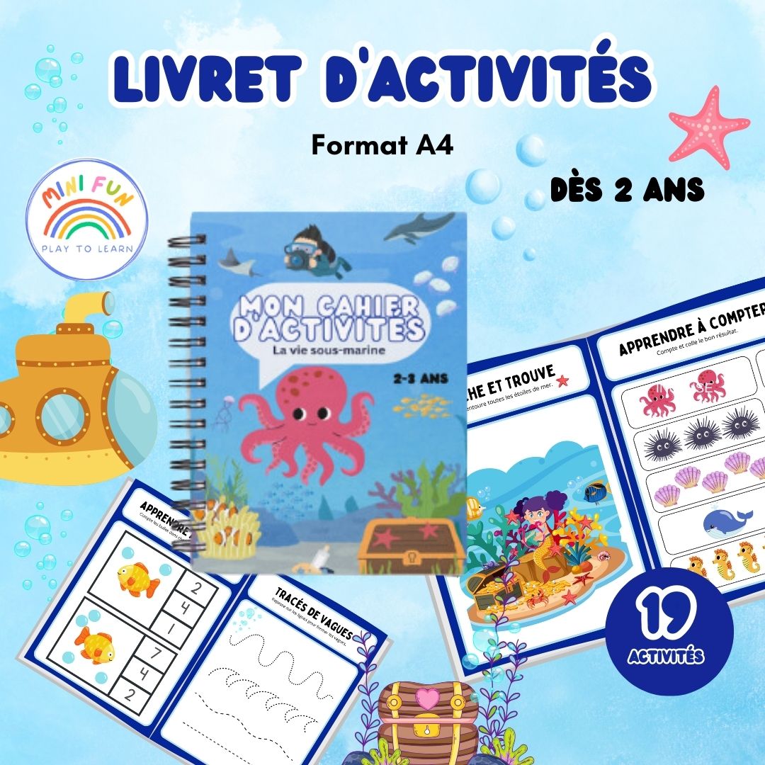 Livret Numérique "La Vie Sous-Marine" (dès 2 ans)