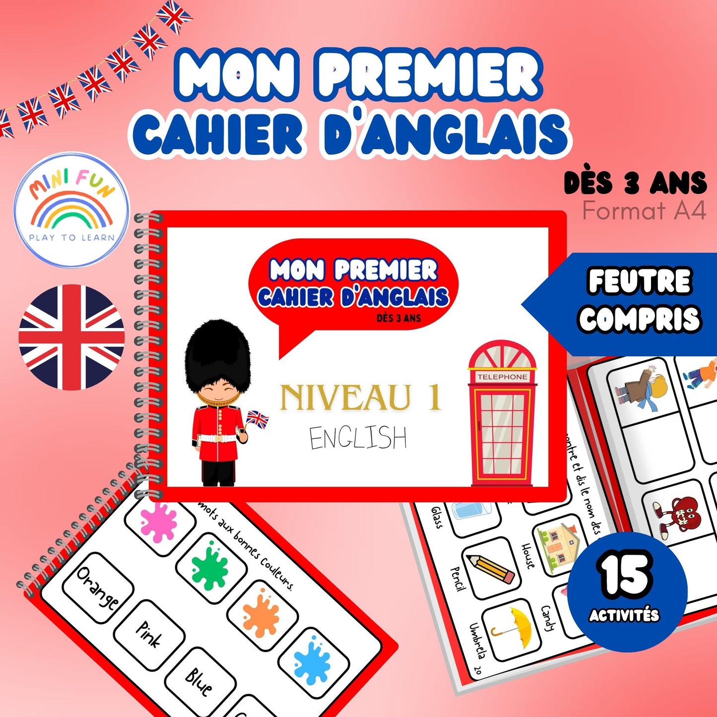 Mon Premier Livret d'Anglais (Dès 3 ans)