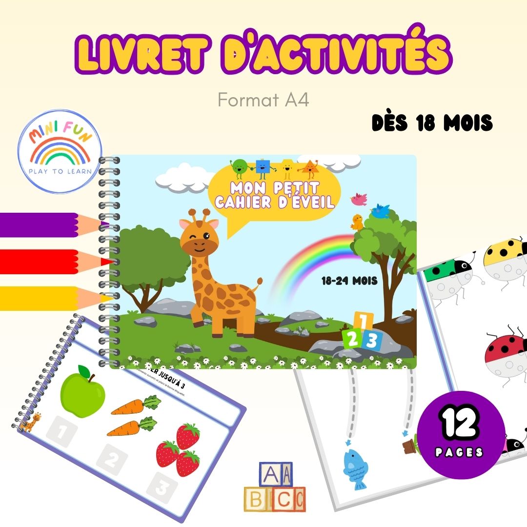 Livret Numérique "Mon Petit Cahier d'Éveil" (dès 18 mois)